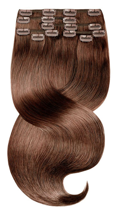 Mahagoni-Braun Clip-in Haarverlängerungen
