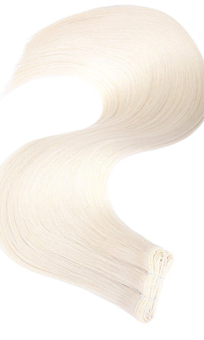 Hellblond Flat Weft Hair Extensions