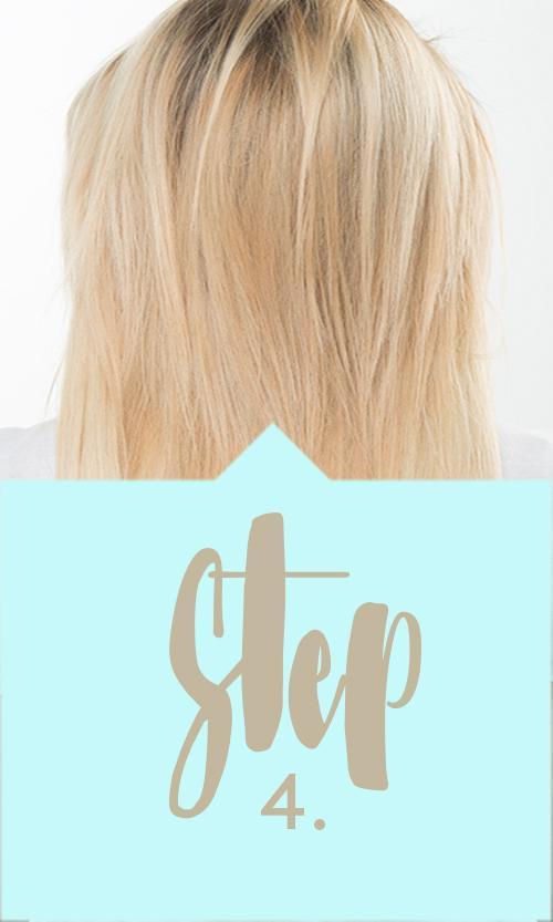 Step 4 - Attaching Flip-in Haarverlängerungen 