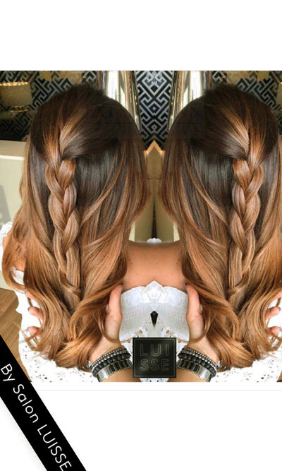 Ombré Clip-in Extensions Diamond Line Rubin Extensions